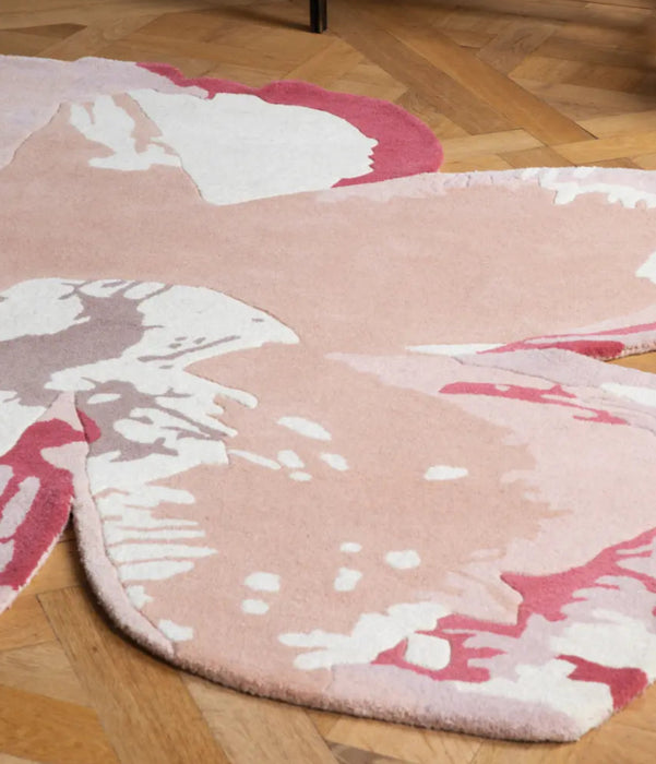 Shaped Magnolia Ted Baker -Light Pink 162302 Rug