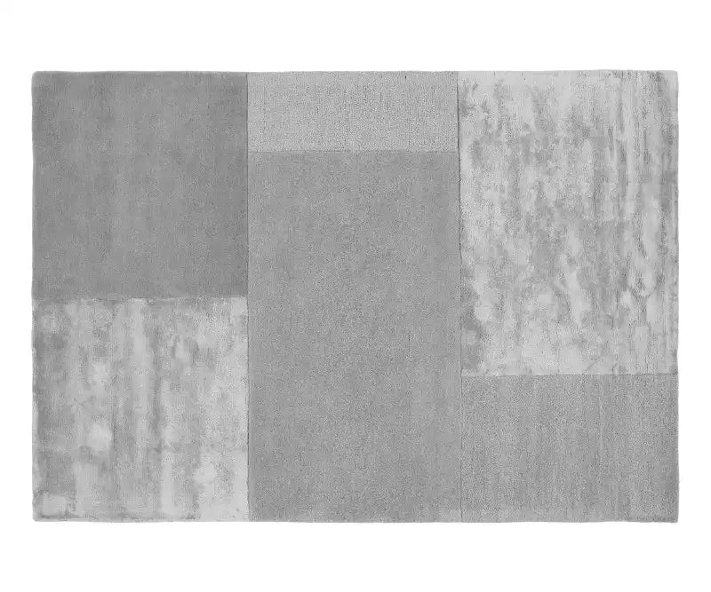 Asiatic tonal tate silver Grey Wool Rug.