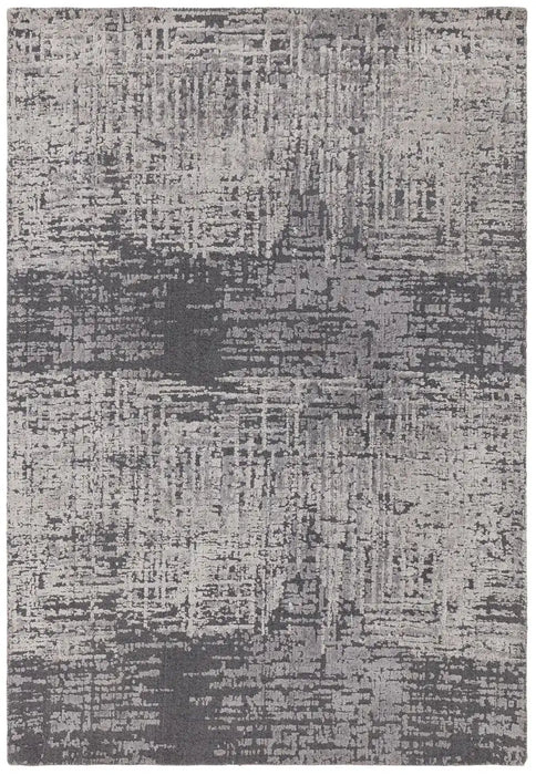 Asiatic torino charcoal Grey Living Room Wool Rug.