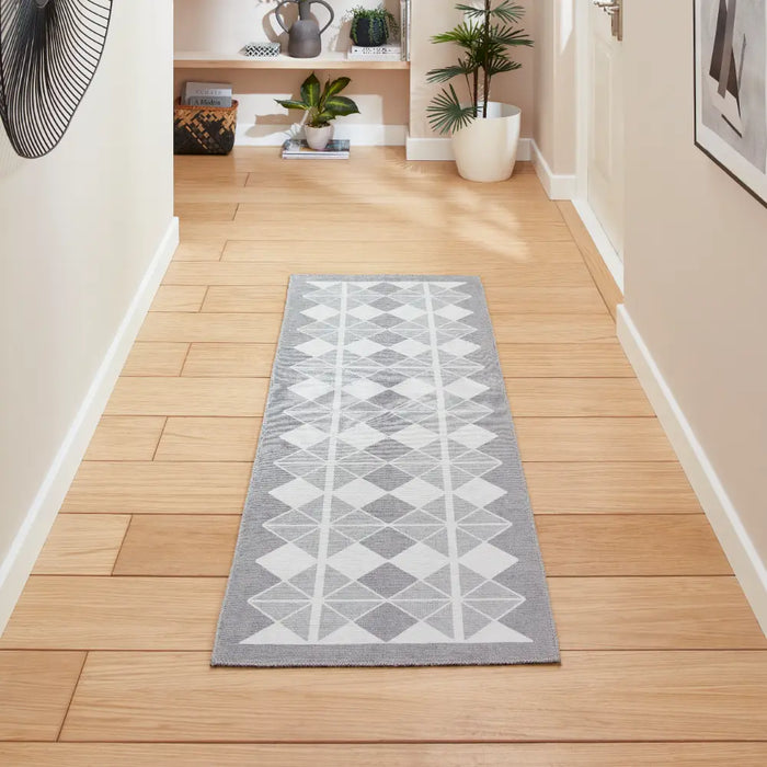 Victoria H1184 Grey/Light Grey Washable Rug