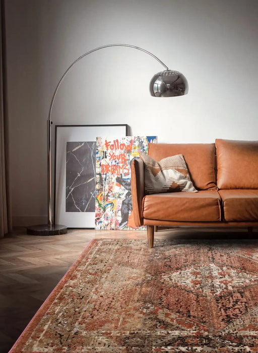 Asiatic zola tark Multicoloured, Orange Living Room Moroccan Rug.