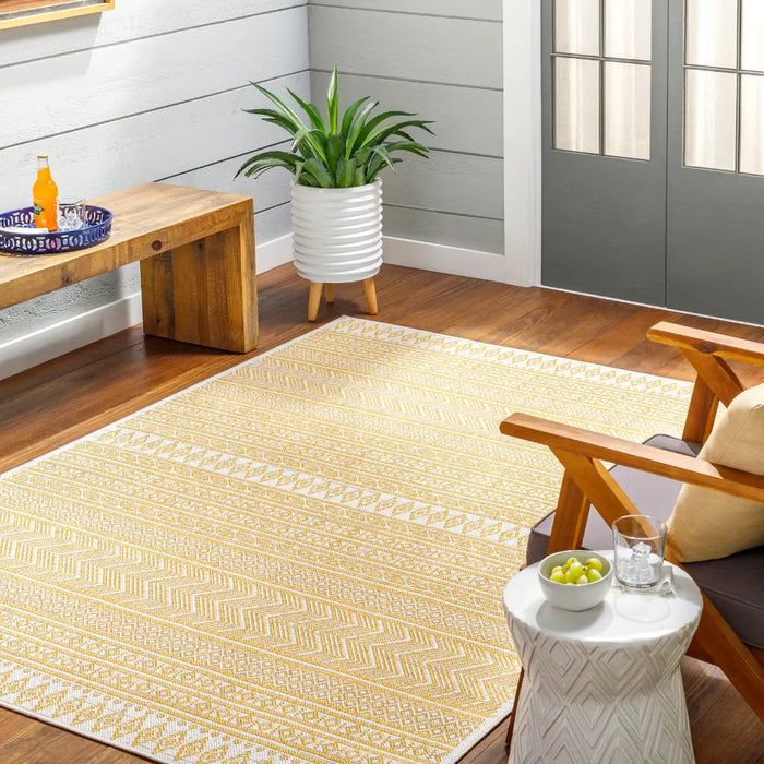 MIMI In- & Outdoor Global Saffron/Beige Rug