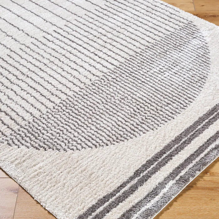 ENSO3 Machine Washable Modern Shaggy Charcoal Rug