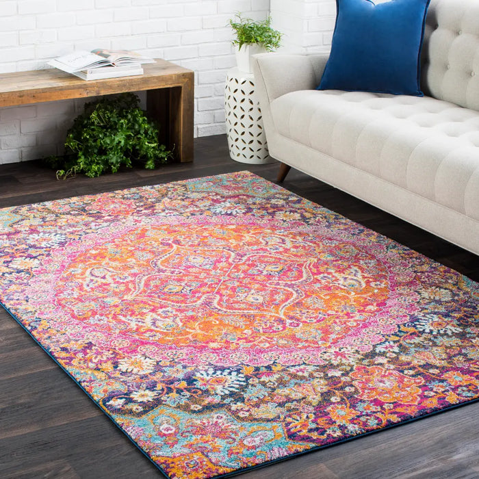 NEERJA Vintage Traditional Oriental Boho Garnet Rug