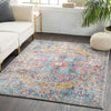 Surya hap lou 1063 charcoal Multicoloured Living Room Moroccan Rug.