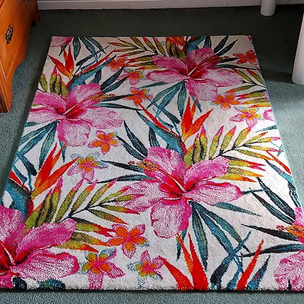 Photo by Sacha L., | Think Rugs havana think 9574 multi Living Room Floral Rug.