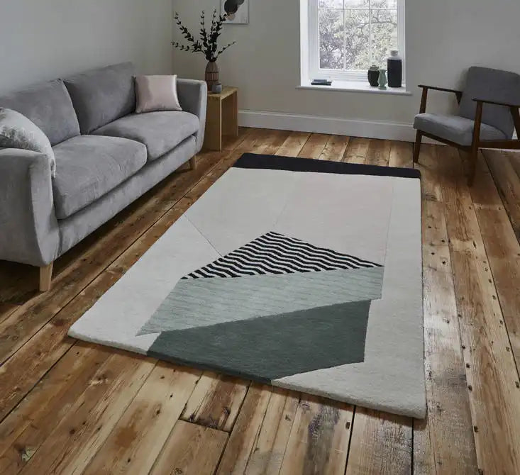 Think Rugs michelle collins mc14 Ivory, Multicoloured Living Room Wool Rug.