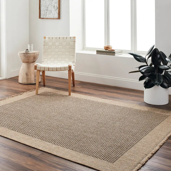 LORI In- & Outdoor Cottage Jute-Look Beige/Brown Rug