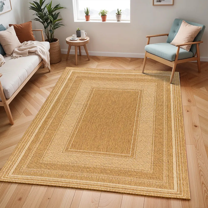 SIDDHI In- & Outdoor Jute-Look Beige/Brown Rug