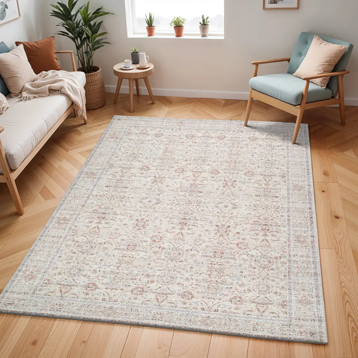 GOKILA Our PNW Home x Livabliss Vintage Traditional Oriental Boho Rust Rug