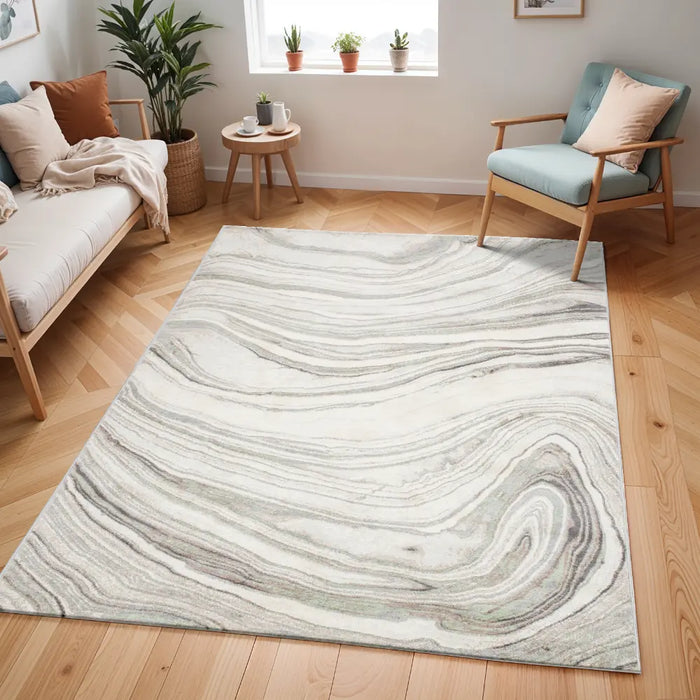 LILAC Scandi Modern Light Grey Rug