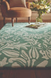 Origins origins heritage 1 soft teal Green, Teal Living Room Wool Rug.