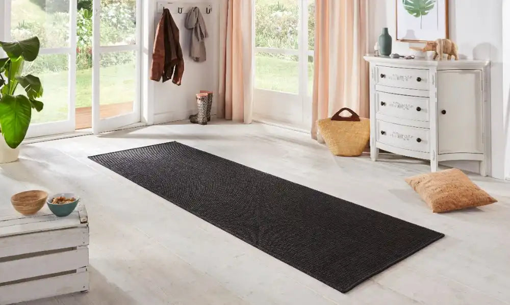 BT Carpet nature runners 103534 black Black Outdoor Washable Rug.