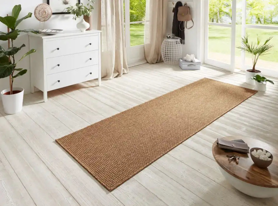 BT Carpet nature runners 104272 brown Brown Outdoor Washable Rug.