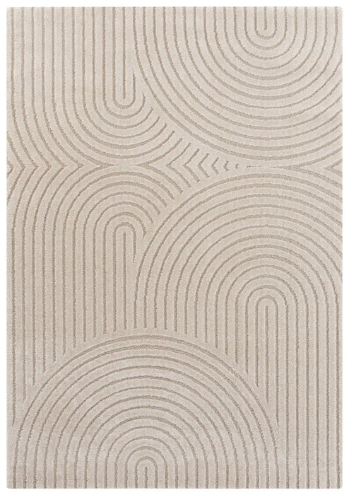 Elle Decoration new york hans 105084 cream beige Beige, Ivory, Cream Living Room Geometric Rug.