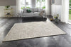 Elle Decoration new york hans 105093 cream grey Grey, Ivory, Cream Living Room Geometric Rug.