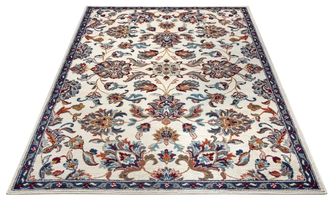 Hanse Home luxor 105635 cream Blue, Ivory, Multicoloured Living Room  Rug.
