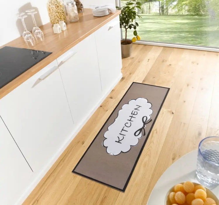Zala Living cook and clean 105728 kitchen brown Brown Kitchen Rug.