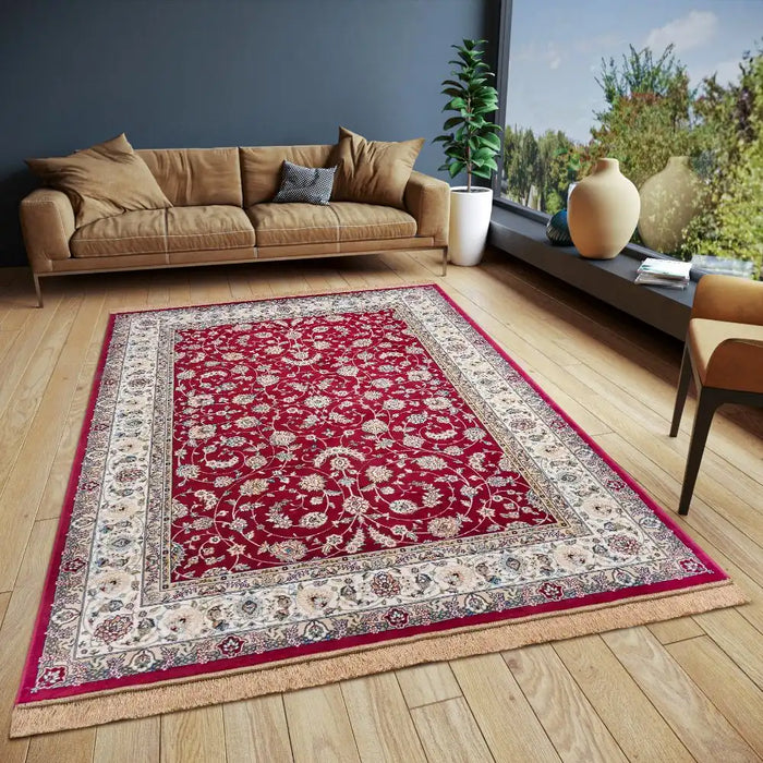 Freundin Home eva 105783 red Red Living Room Rug.