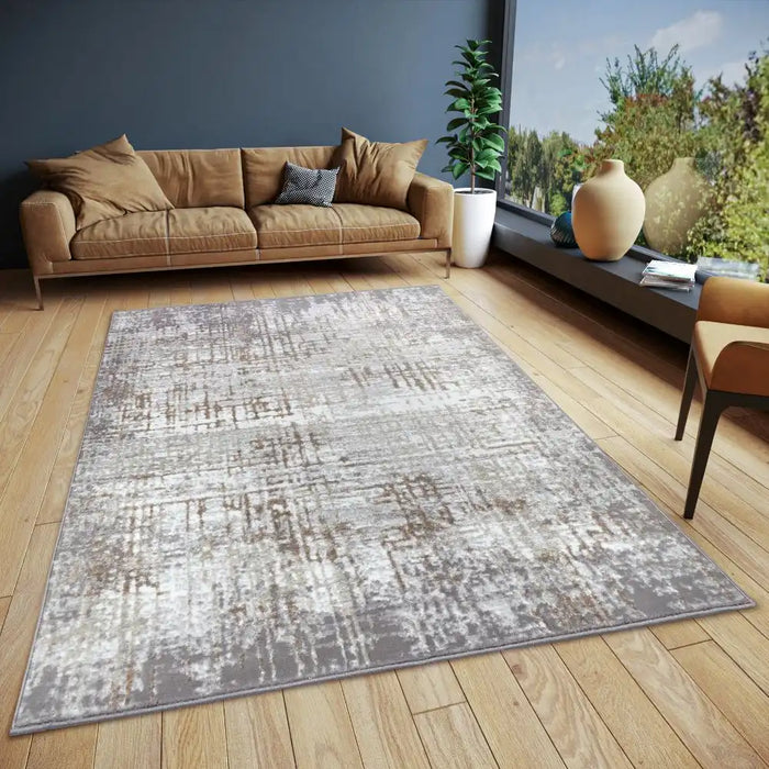 Hanse Home shine 105925 cream grey Grey, Cream Living Room Rug.