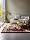 Nouristan herat 2 105986 red Ivory, Red Living Room  Rug.