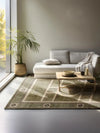 Nouristan herat 2 105991 olive green cream Green Living Room  Rug.