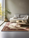 Nouristan herat 2 105994 red cream Ivory, Red Living Room  Rug.