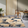Villeroy and Boch kollektion 1767 106061 dark blue gold Blue, Yellow Living Room  Rug.