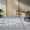 Villeroy and Boch kollektion 1767 106064 cream blue Blue, Cream Living Room  Rug.