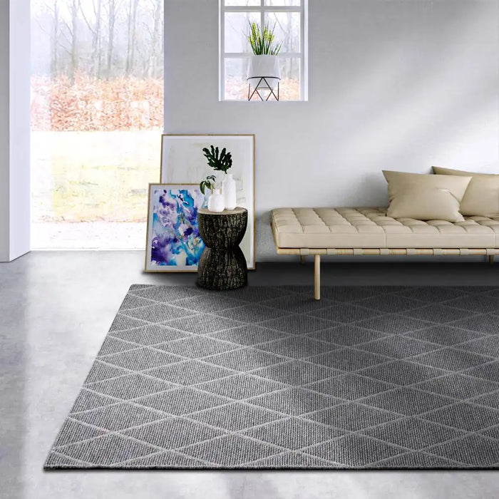 Villeroy and Boch 1843 106105 natural grey brown Grey Living Room Wool Rug.