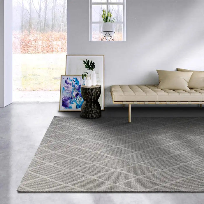 Villeroy and Boch 1843 106106 Grey Living Room Wool Rug.