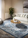 Villeroy and Boch kollektion 1869 106122 cream blue Blue, Cream Living Room  Rug.