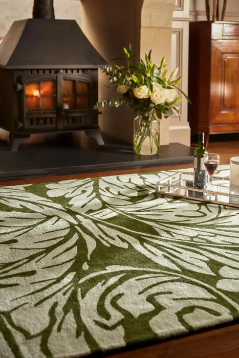 Origins origins heritage 2 moss green Green Living Room Wool Rug.