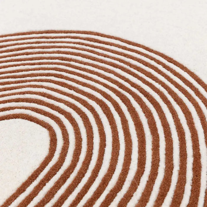 Asiatic matrix asiatic 85 arches amber Ivory, Orange Living Room Wool Rug.