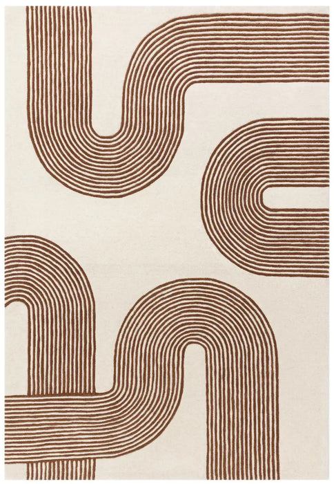 Asiatic matrix asiatic 85 arches amber Ivory, Orange Living Room Wool Rug.