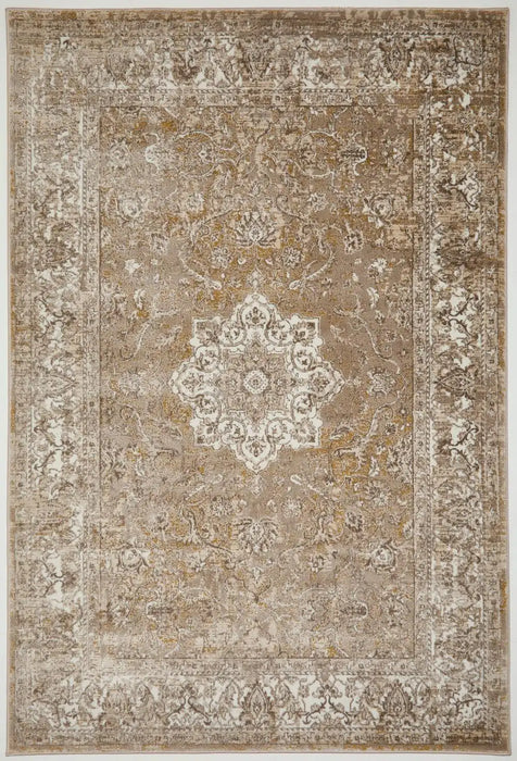 HMC vintage ultimate 865ac ochre Yellow Living Room Rug.