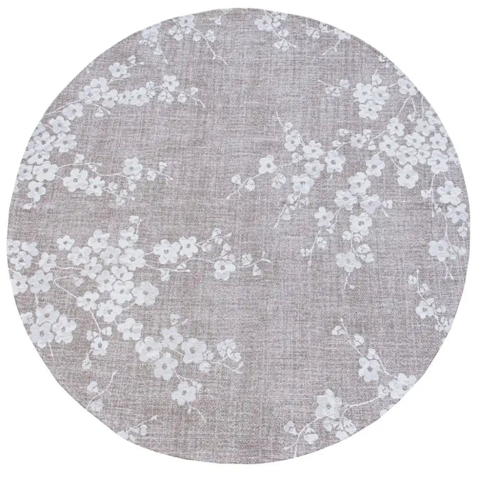 Louis de Poortere sakura 9373 sakura morning mist Beige Living Room Floral Rug.