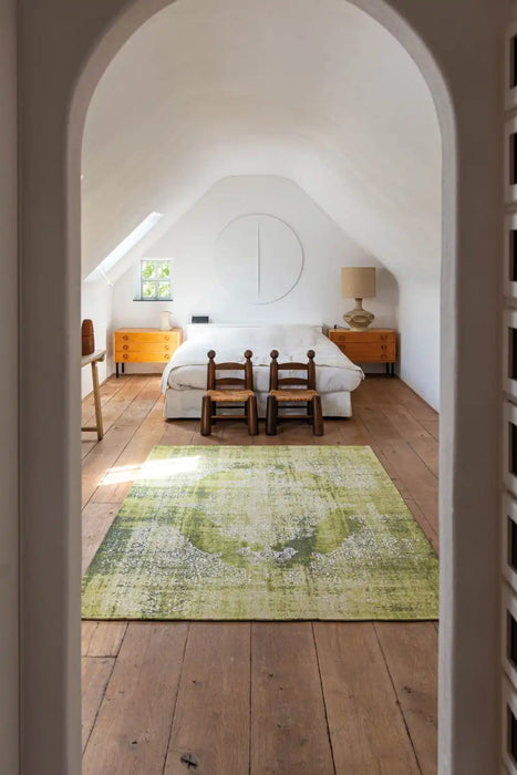 Louis de Poortere kirman 9375 kirman tuscany Green Living Room Rug.