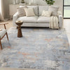 Nourison abstract hues beige grey abh01 grey blue Blue, Grey Living Room  Rug.