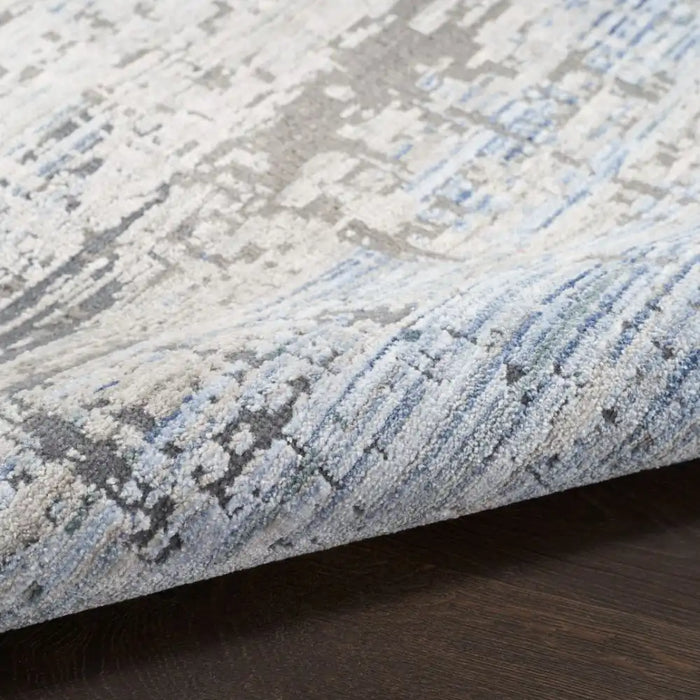 Nourison abstract hues beige grey abh02 blue grey Blue, Grey Living Room  Rug.