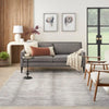 Nourison abstract hues beige grey abh03 grey white Grey Living Room  Rug.