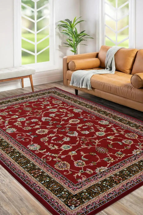 Homemaker maestro agrah red Red Living Room Rug.