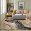 Concept Looms amara ama102 pearl midnight Brown, Grey Living Room  Rug.