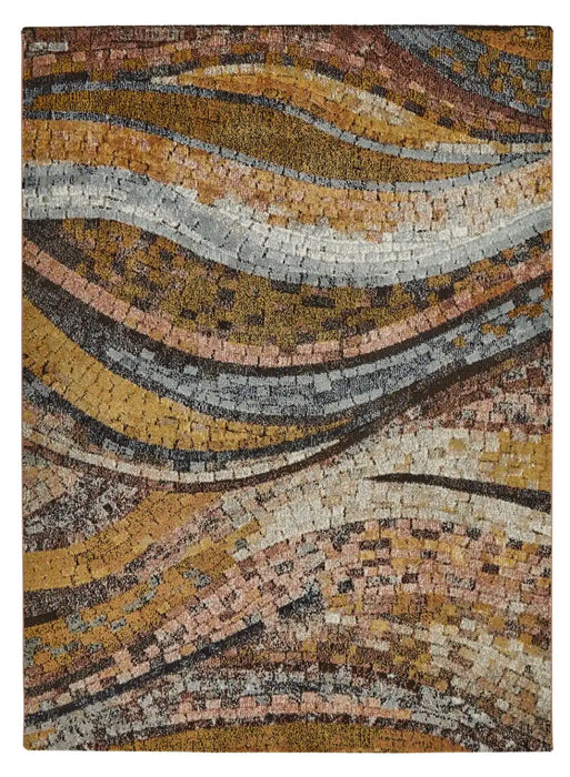 Concept Looms amara ama105 bronze Grey, Orange Living Room  Rug.