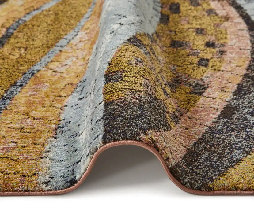 Concept Looms amara ama105 bronze Grey, Orange Living Room  Rug.