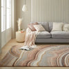 Concept Looms amara ama108 blush grey Grey, Pink Living Room  Rug.
