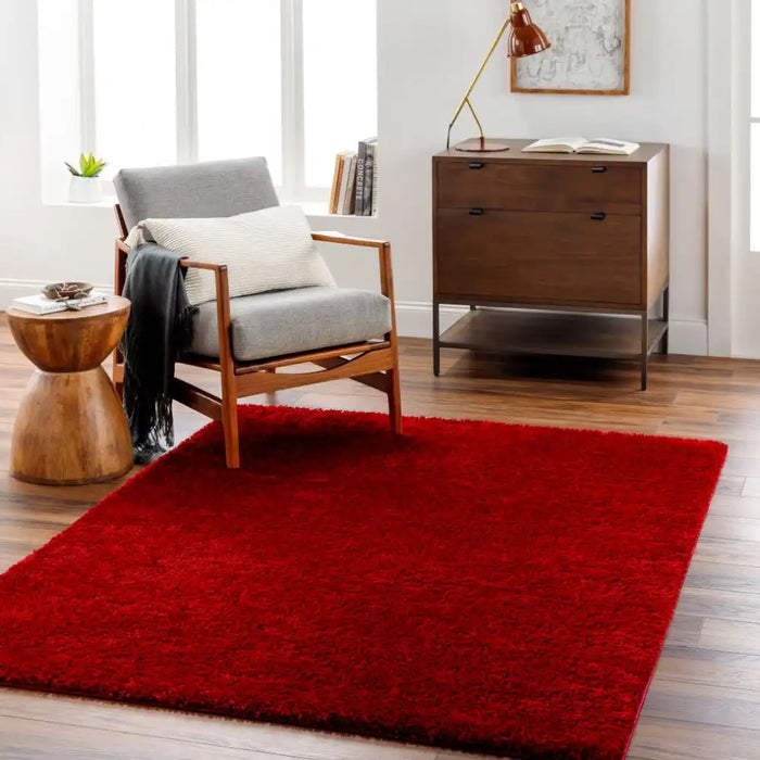 Surya marina anna 2325 red Red Living Room Shaggy Rug.