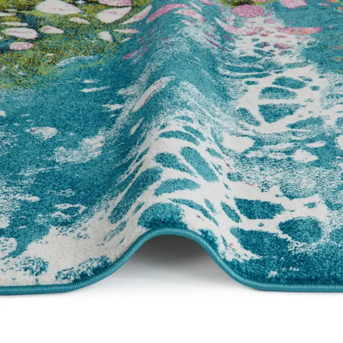 Concept Looms art collection art103 blue Blue, Multicoloured Living Room  Rug.