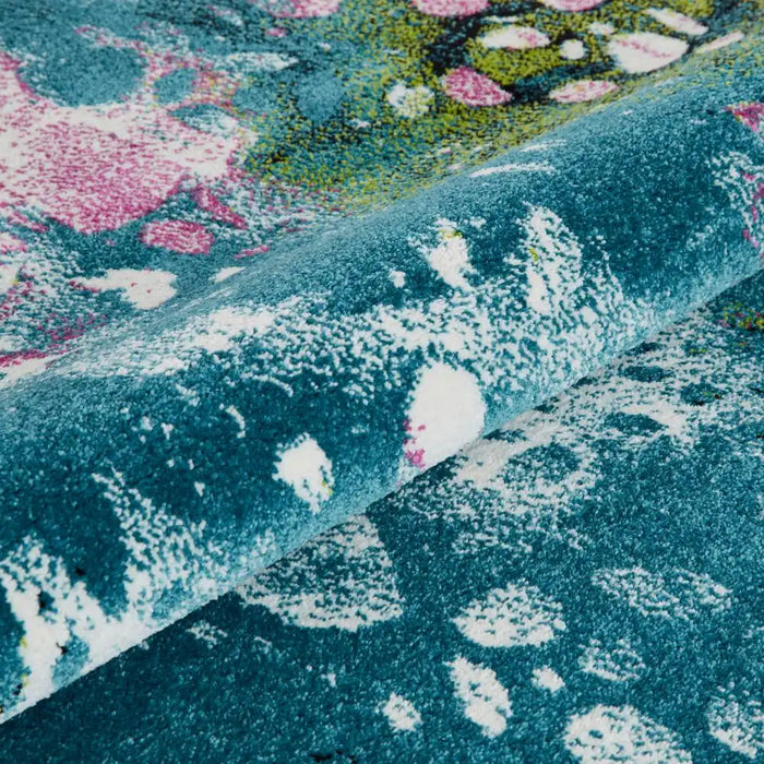 Concept Looms art collection art103 blue Blue, Multicoloured Living Room  Rug.