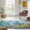 Concept Looms art collection art103 blue Blue, Multicoloured Living Room  Rug.